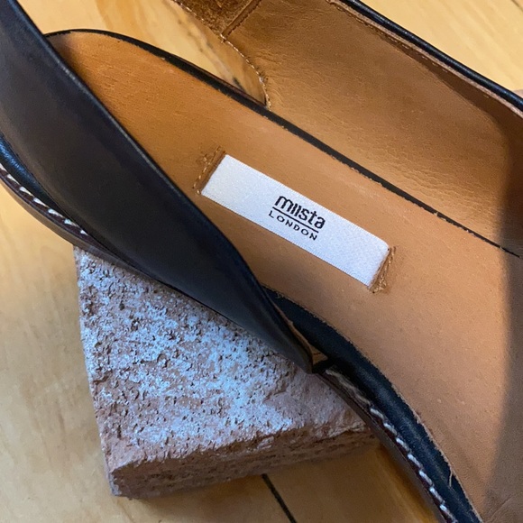 🇪🇸 Anthropologie Miista London Gala Leather Flats - Made in Spain - Picture 3 of 6